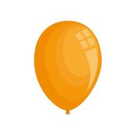 halloween orange balloon vector