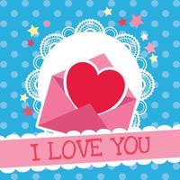 happy valentine's day card art vector