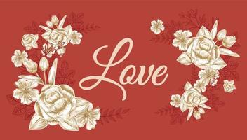 valentine's dayvintage design art vector