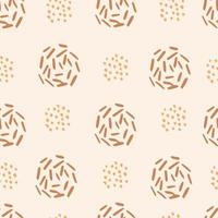 Abstract speckles seamless pattern in boho style vector