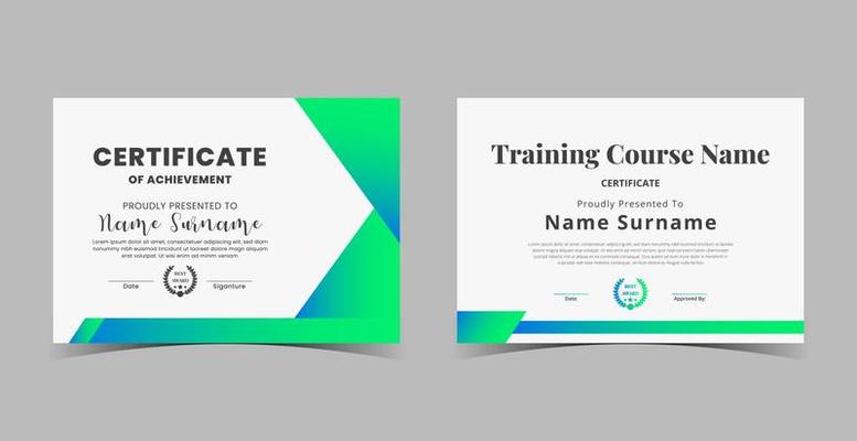 Certificate of Appreciation template, certificate of achievement, awards diploma template