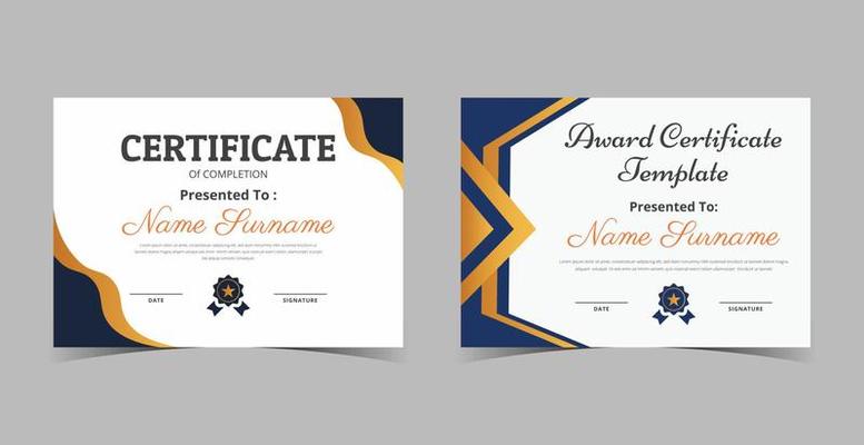 Certificate of Appreciation template, certificate of achievement, awards diploma template