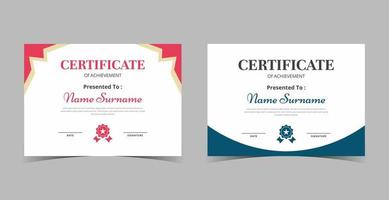 Certificate of Appreciation template, certificate of achievement, awards diploma template vector