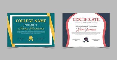 Professional diploma certificate template,Certificate of Appreciation template, certificate of achievement, awards diploma template vector