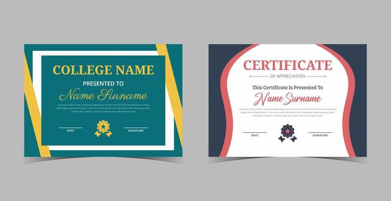 Professional diploma certificate template,Certificate of Appreciation template, certificate of achievement, awards diploma template