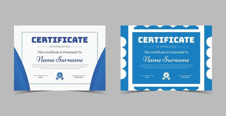 Professional diploma certificate template,Certificate of Appreciation template, certificate of achievement, awards diploma template