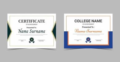 Professional diploma certificate template,Certificate of Appreciation template, certificate of achievement, awards diploma template vector