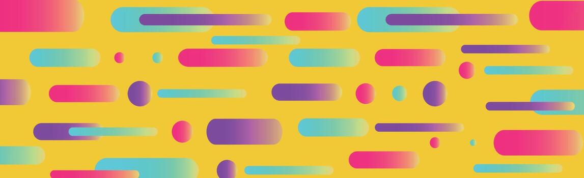 Modern abstraction, composition made of various rounded shapes of lines in color - Vector