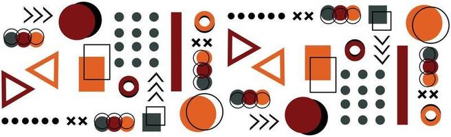 Abstract background with different geometric shapes - illustration vector