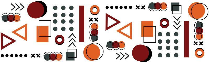 Abstract background with different geometric shapes - illustration