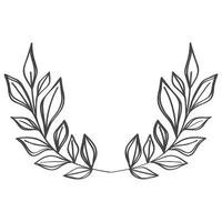 laurel wreath decoration vector