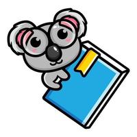 mascot design of cute koala character vector