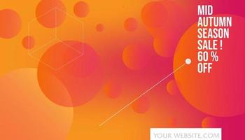 Asbtract Polygon and circle colorful background design. Landing page template. Eps10 vector.