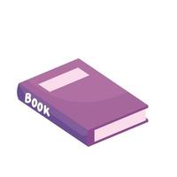 closed book icon vector