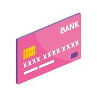 tarjeta de credito isometrica vector