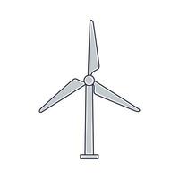 windmill turbine icon vector