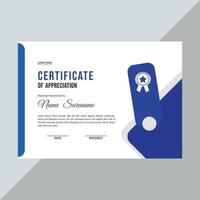 Certificate template awards diploma background vector