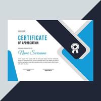 Certificate template awards diploma background vector