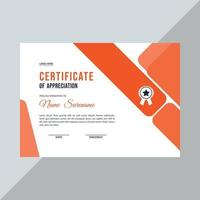 Certificate template awards diploma background vector