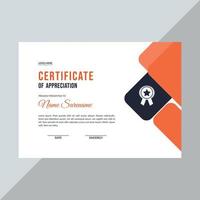 Certificate template awards diploma background vector