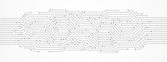 fondo de tecnología abstracta, patrón de placa de circuito, microchip, línea eléctrica vector
