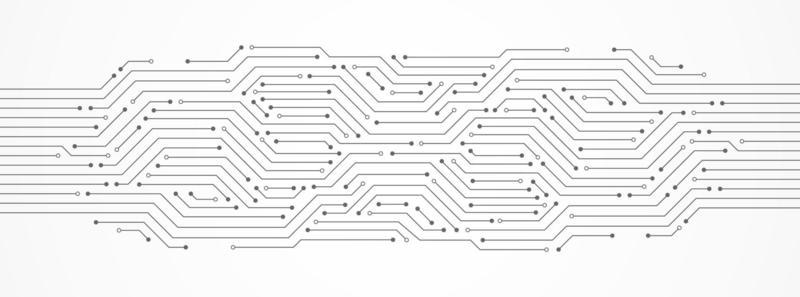 Abstract Technology Background, circuit board pattern, microchip, power line