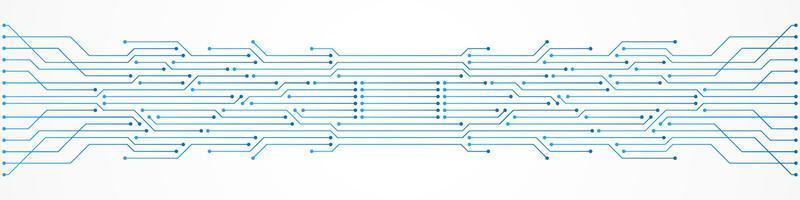 fondo de tecnología abstracta, patrón de placa de circuito, microchip, línea eléctrica vector