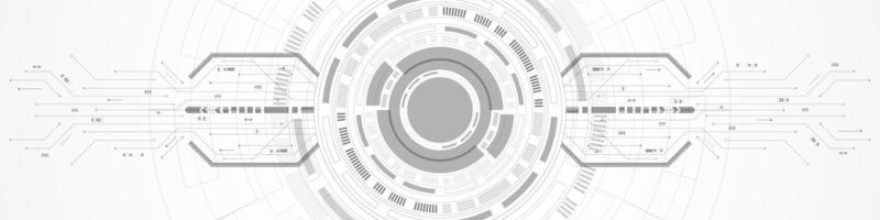 Abstract Technology Background, circle digital and circuit board pattern