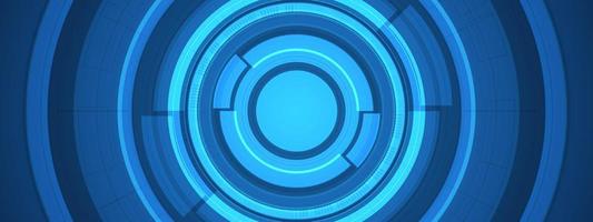 Abstract overlap circle digital background, smart lens technology with light effect, design concept vector
