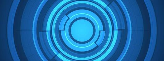 Abstract overlap circle digital background, smart lens technology with light effect, design concept vector