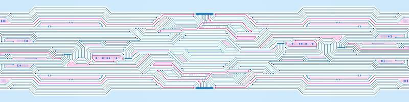 Abstract Technology Background, circuit board pattern, microchip, power line vector