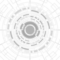 Fondo digital abstracto círculo superpuesto, tecnología de lentes inteligentes