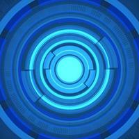 Abstract overlap circle digital background, smart lens technology with light effect, design concept vector