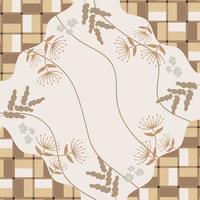 Pañuelo de seda con diseño de patrón abstracto con estilo floral. diseño útil para hijab, pañuelo, bandana, tela, moda, chal, papel tapiz, funda de cama, etc. vector