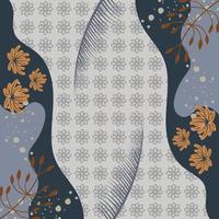 Pañuelo de seda con diseño de patrón abstracto con estilo floral. diseño útil para hijab, pañuelo, bandana, tela, moda, chal, papel tapiz, funda de cama, etc. vector