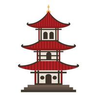 traditional chinese building vector