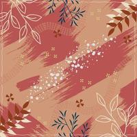 Silk scarf abstract pattern design with floral style. Design useful for hijab, kerchief, bandana, fabric, fashion, shawl, wallpaper, bed cover, etc. vector