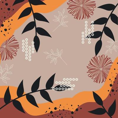 Silk scarf abstract pattern design with floral style. Design useful for hijab, kerchief, bandana, fabric, fashion, shawl, wallpaper, bed cover, etc.