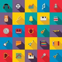 Music Icons set vector