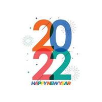 happy new years 2022 celebration banner template vector
