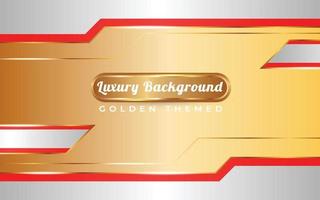 Golden gradient luxury background vector