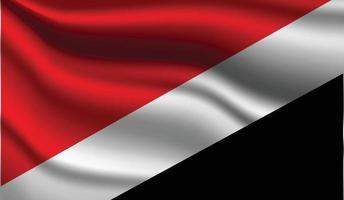 diseño de bandera moderna realista de sealand vector