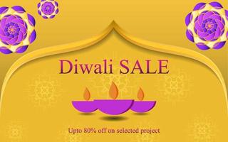 Happy Diwali - Colorful diwali sales banner, Happy Diwali sales banner vector Illustration,