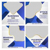 Business Coaching Social Media Posts vector