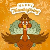Turkey Celebrates Thanksgiving vector