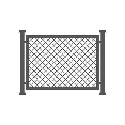 Fence silhouettes fence old farm wall village boundary panels construction vector set illustration farm construction picket fence horizontal