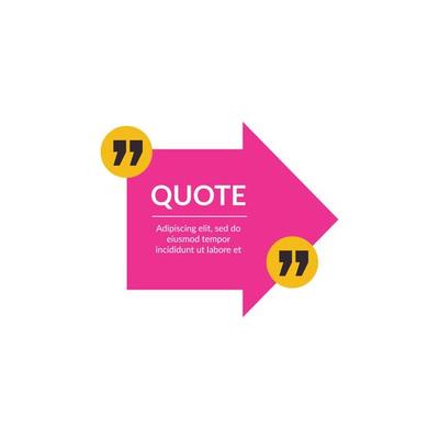 Quote frames texting citation bubble box paper information text elements letters template