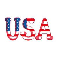 Usa text design vector