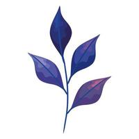 purple leaf icon vector