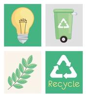 recycle symbol collection vector